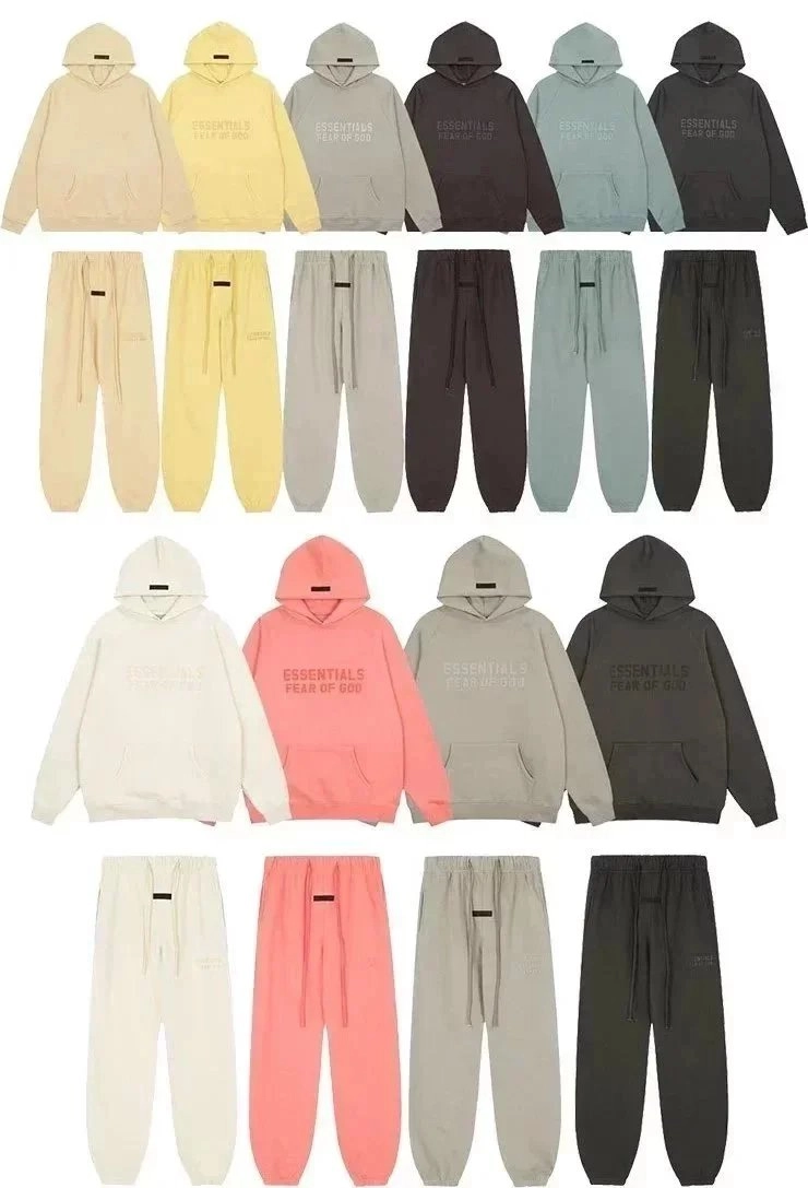 Fear of God Essentials Hoodie and Jogger Set - Pastel & Neutral Colors