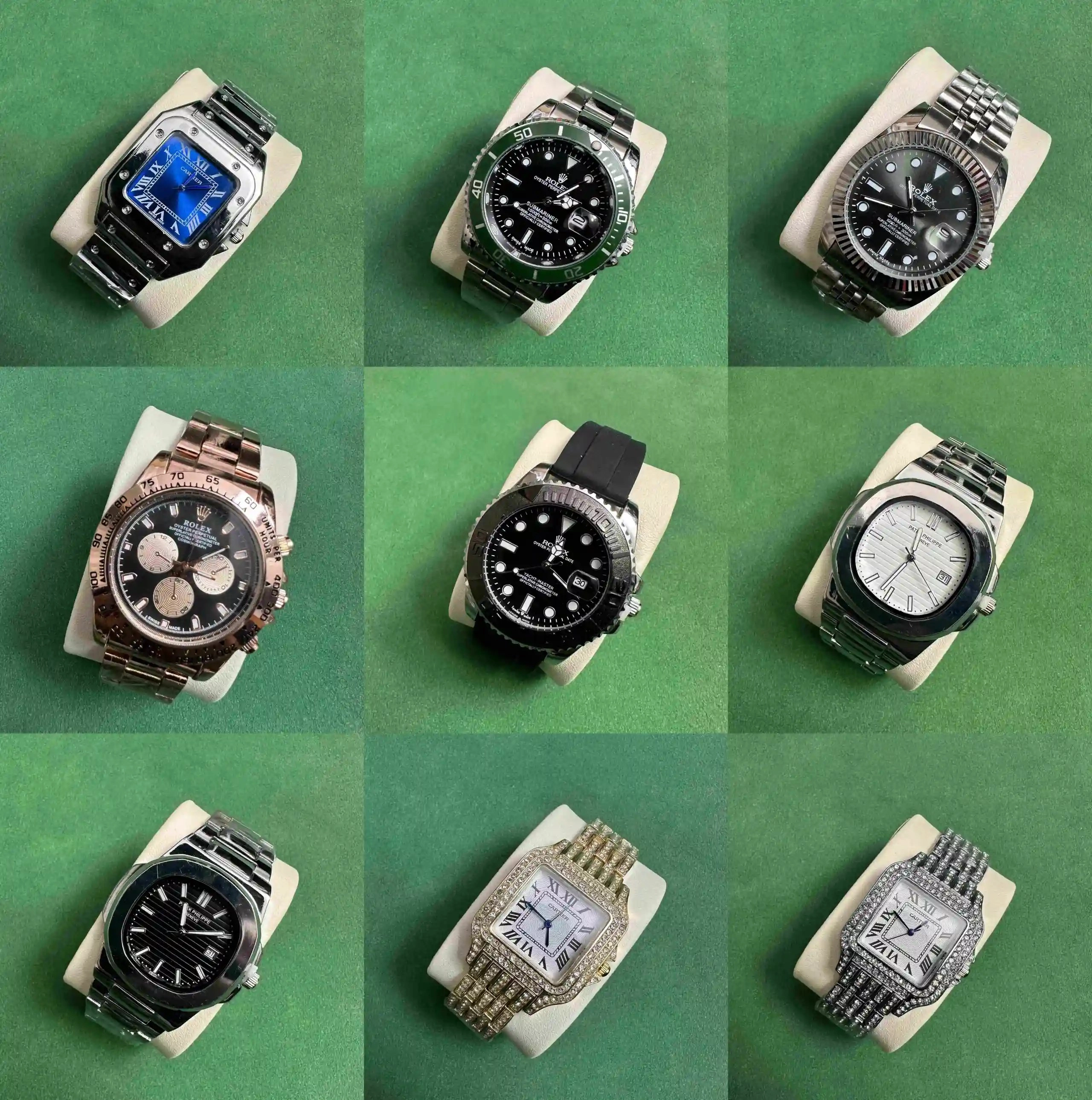 Rolex Submariner Green Bezel Black Dial Steel Watch