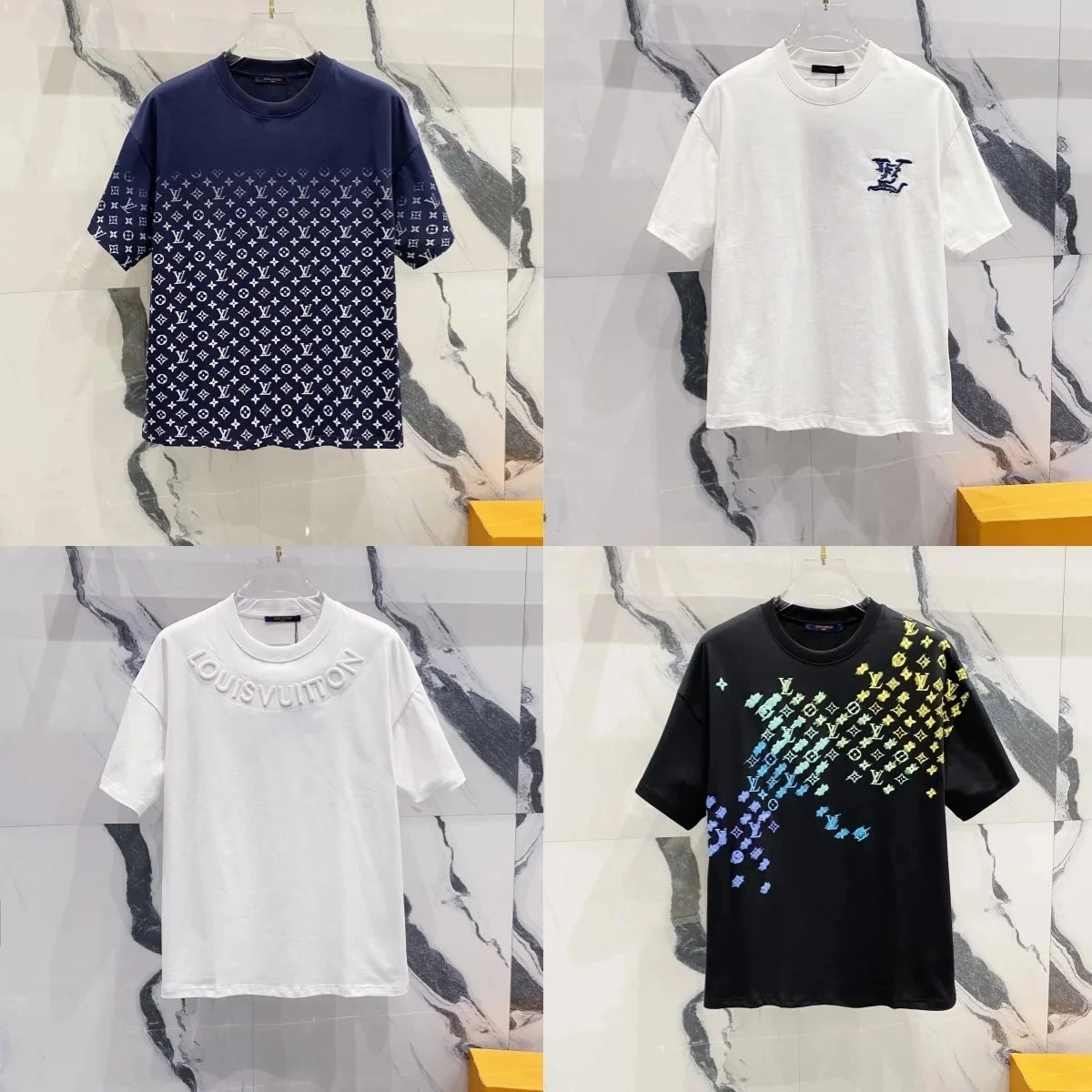 Louis Vuitton Monogram Gradient T-Shirt Navy Blue