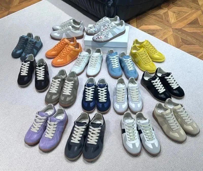 Maison Margiela Replica Sneakers Multi-Color Floral Print White