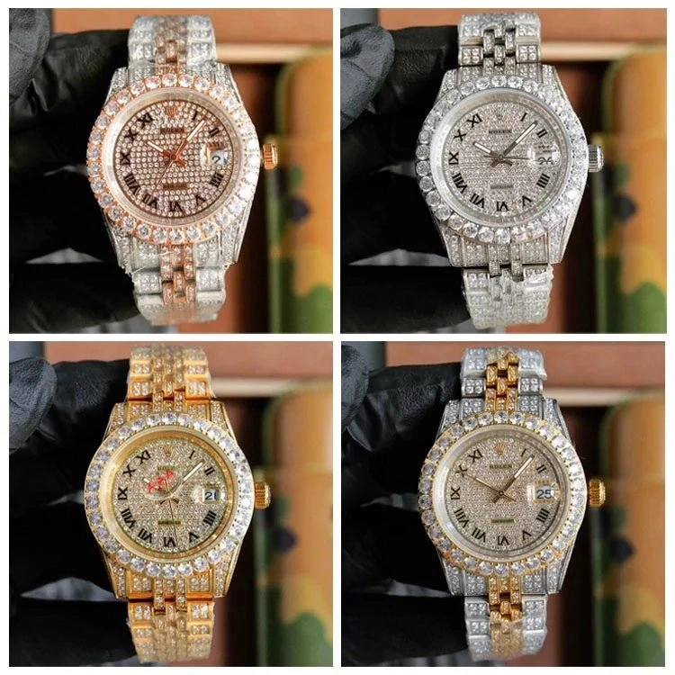 Rolex Datejust Diamond-Encrusted Two-Tone Gold-Stainless Watch