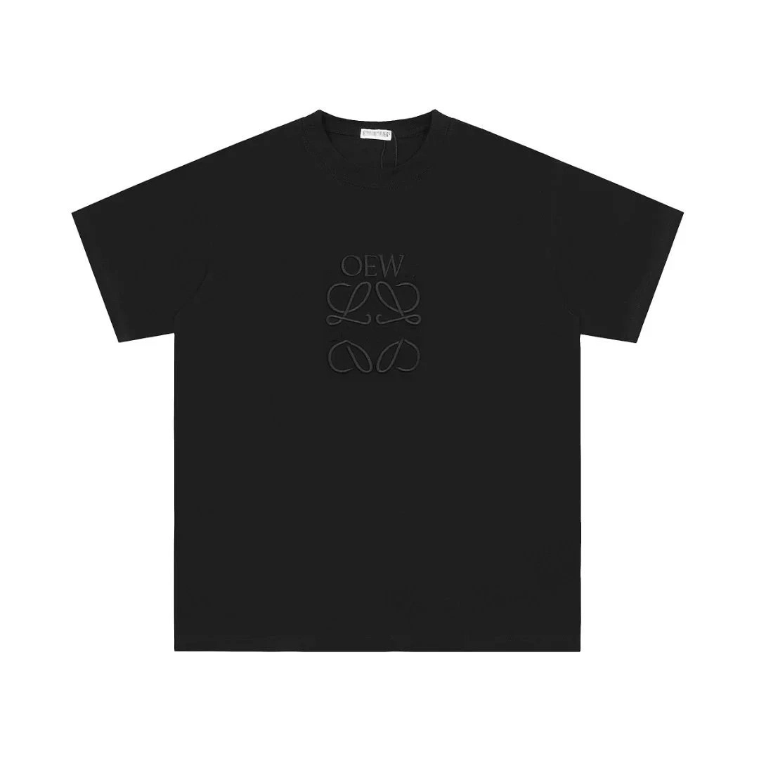 Loewe OEW Anagram Embroidered Black T-Shirt