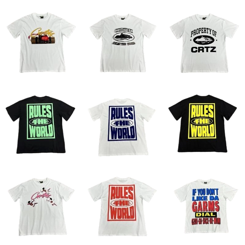 CRTZ Rules The World Graphic T-Shirt - Neon Green Black Edition