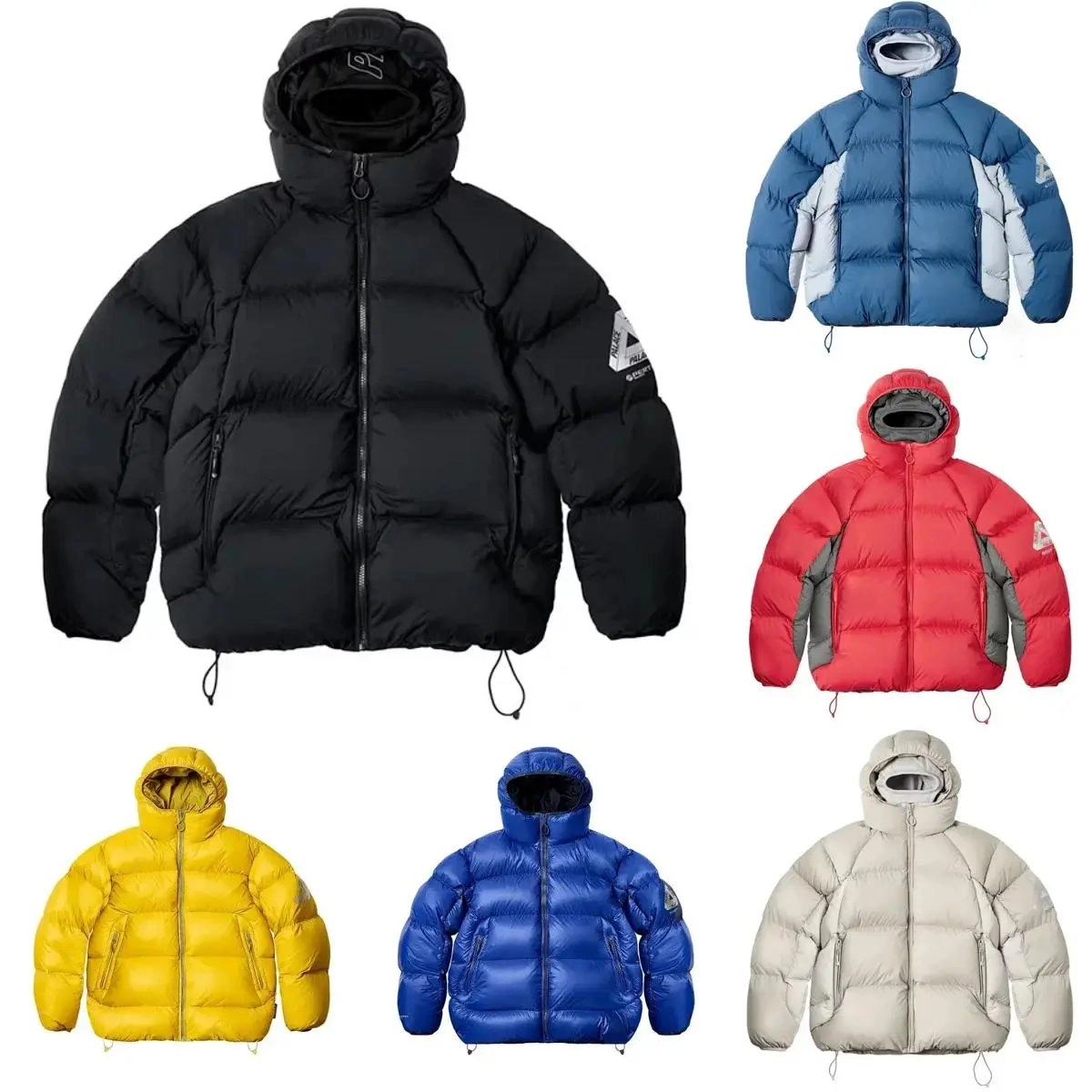 Palace x Moncler Genius Puffer Jacket - Black Hooded Quilted