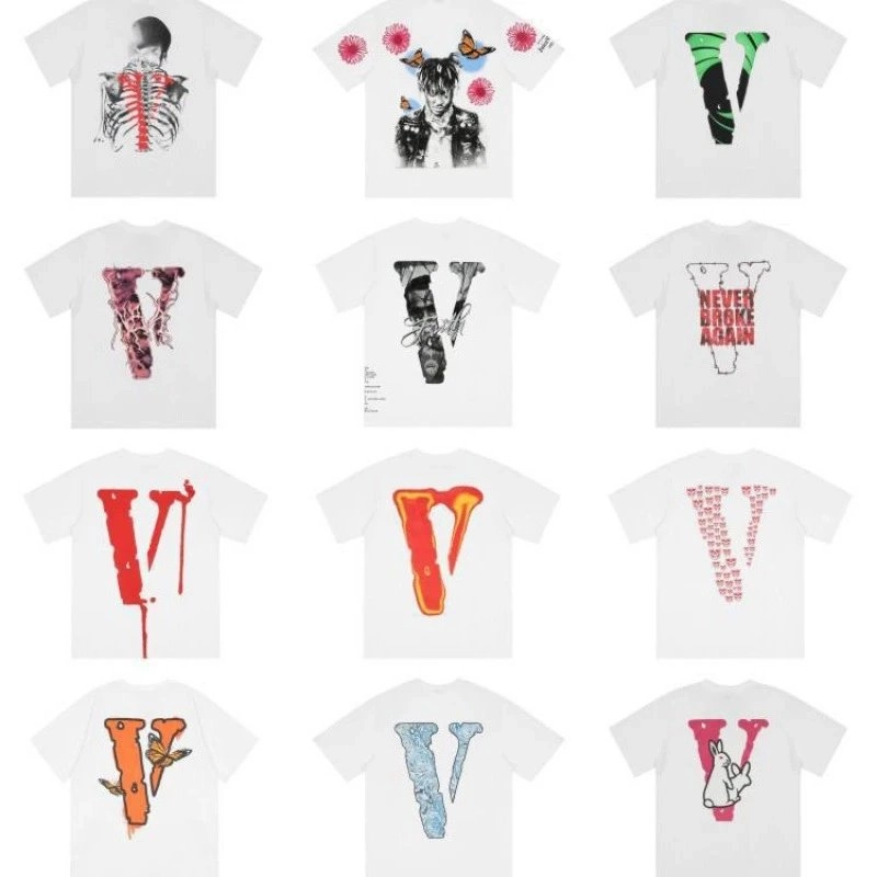 Vlone Skeleton Ribcage Graphic T-Shirt White