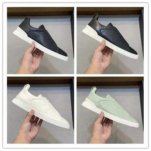 Minimalist Slip-On Sneaker with Textured Upper and Chunky Sole