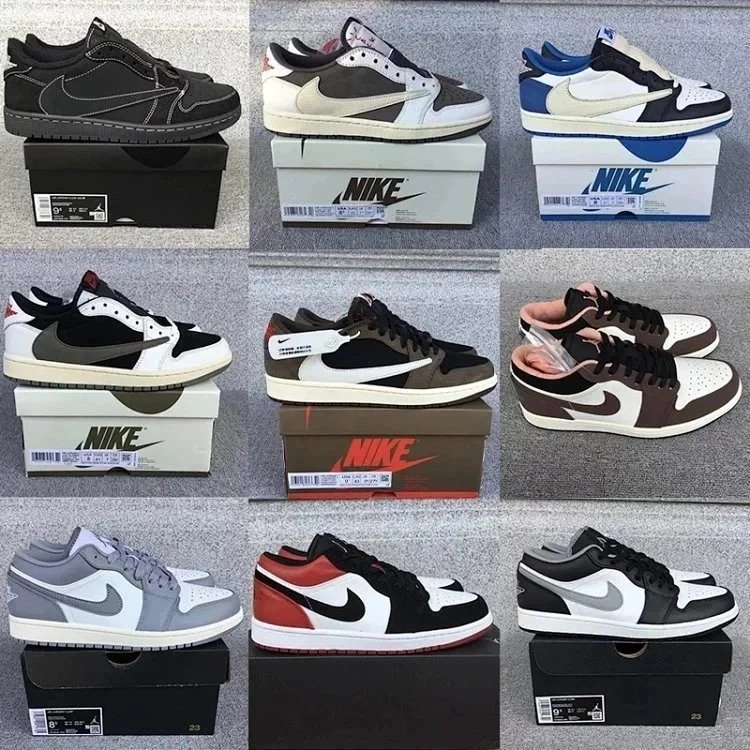 Nike Air Jordan 1 Low Travis Scott Reverse Mocha Black White