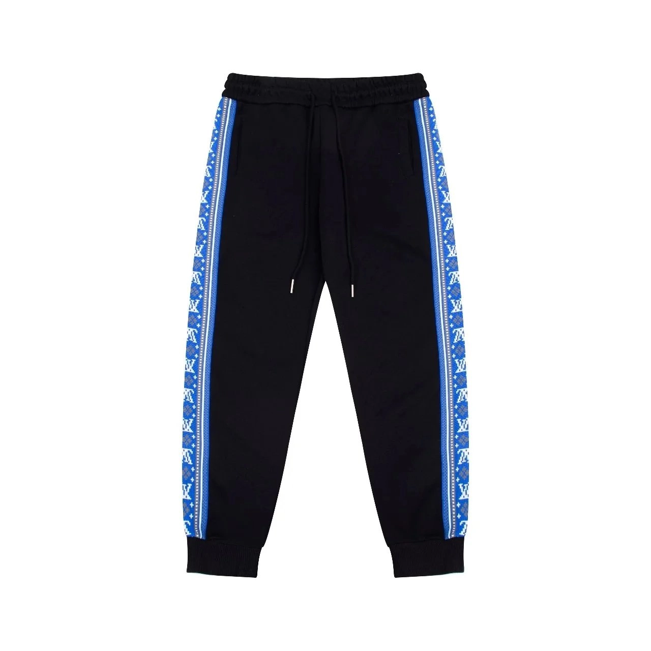 Louis Vuitton Monogram Blue Stripe Jogger Pants Black