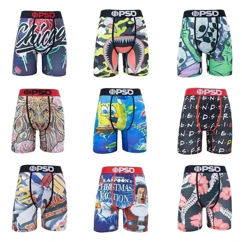 PSD SpongeBob SquarePants Underwear - Blue Ocean Print Boxer Briefs
