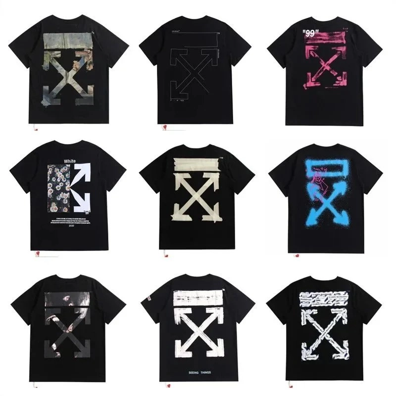 Off-White Diag Arrow Graphic T-Shirt Black Multi-Print Collection