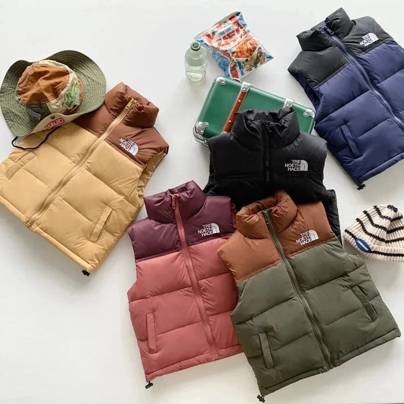 The North Face Puffer Vest - Two-Tone Colorblock Quilted Insulated Vest