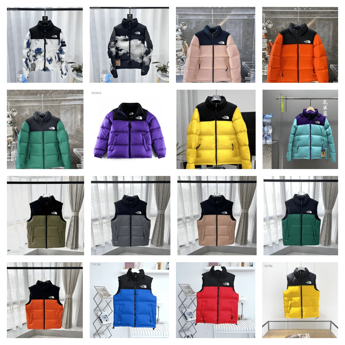 The North Face Nuptse 1996 Puffer Jacket - Cloud Print Black
