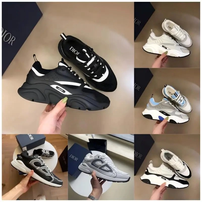 Dior B23 Low-Top Sneaker Black White Chunky Sole