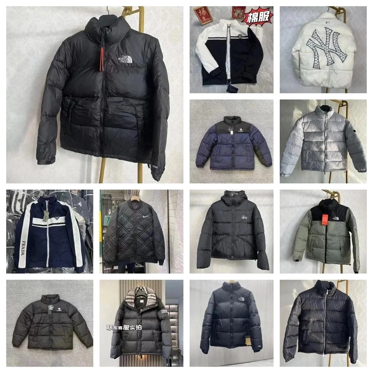 The North Face 700-Fill Black Puffer Jacket with Red Zipper Pull