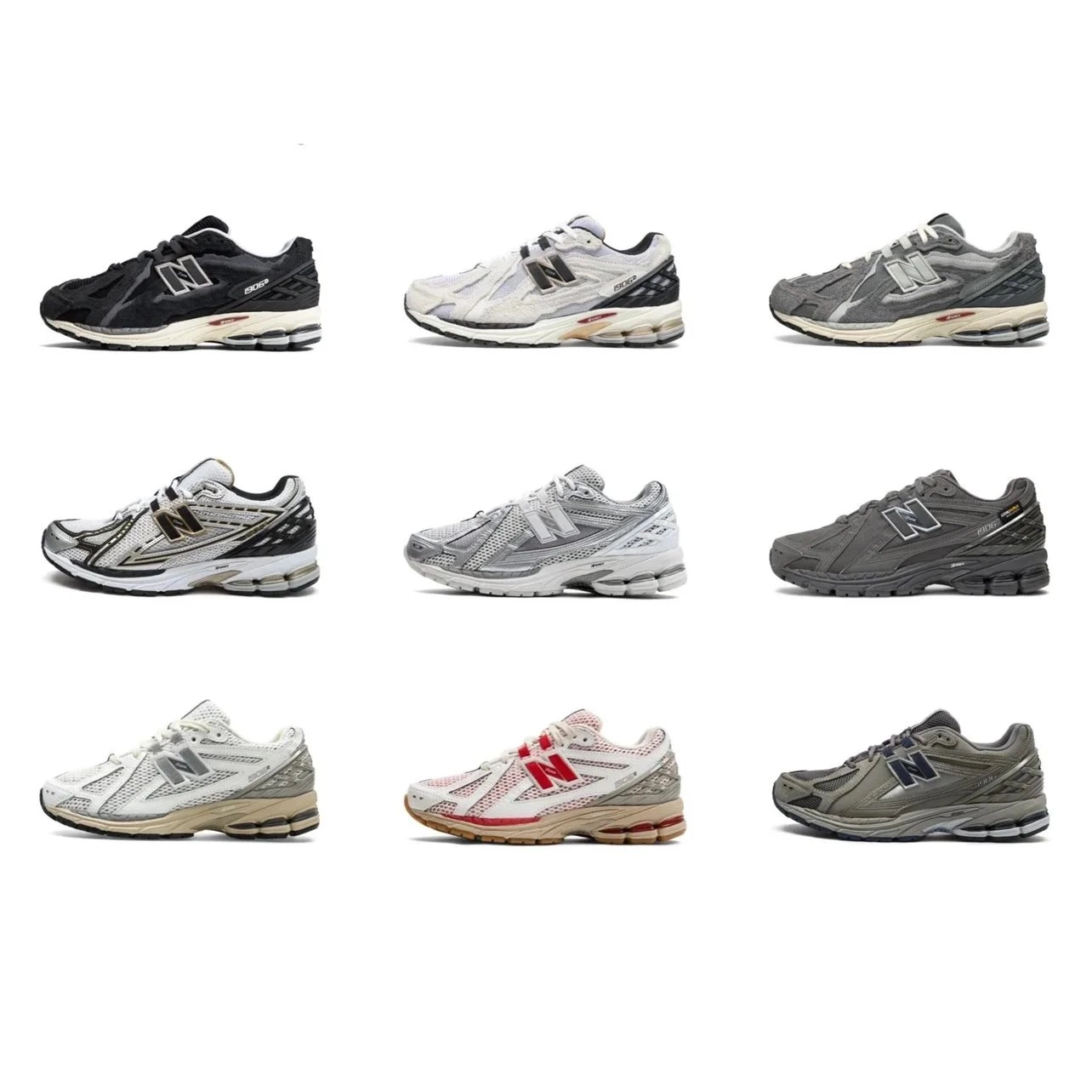 New Balance 1906R Mesh Running Shoe - Black/White