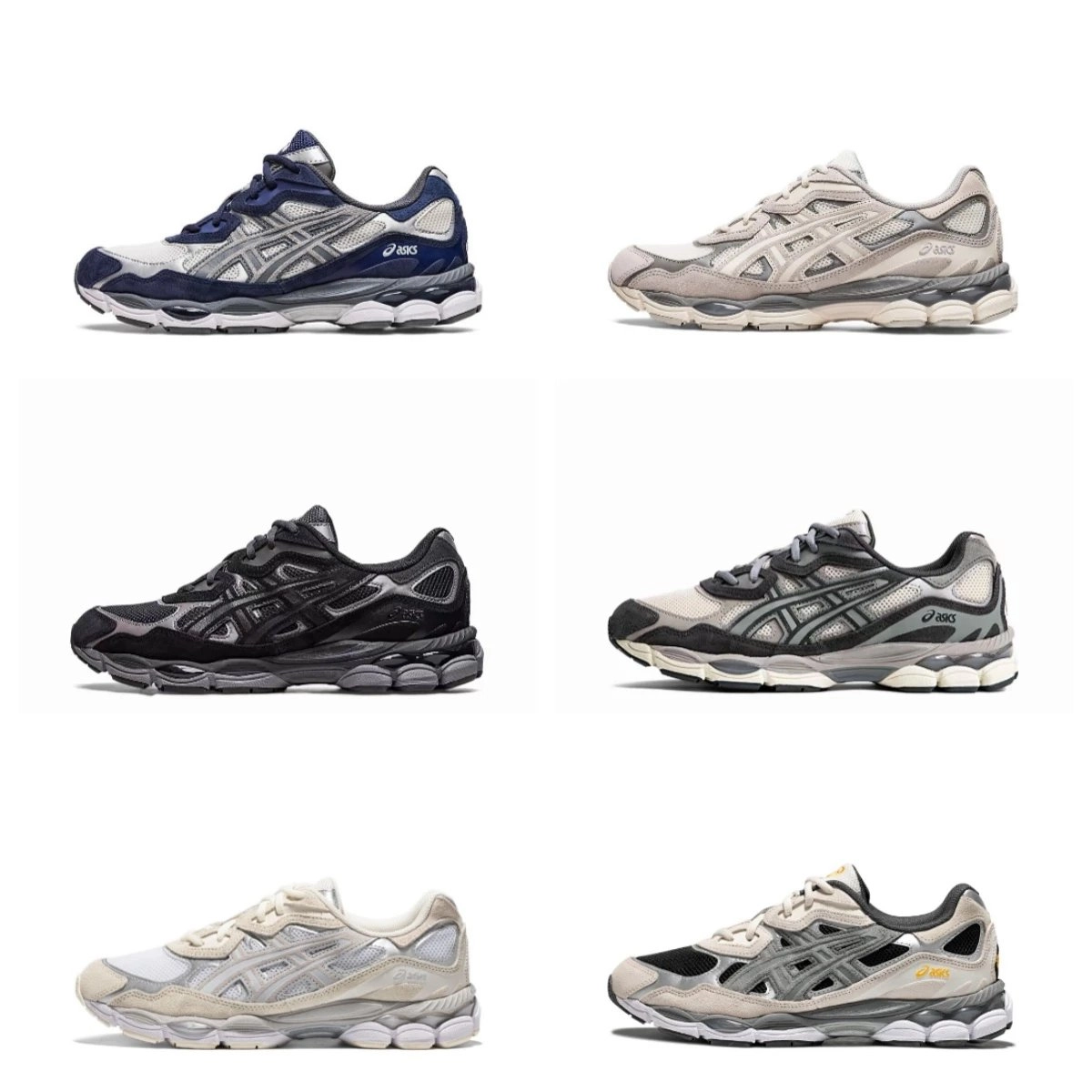 ASICS Gel-Kayano 14 Retro Running Shoes - Navy Silver Mesh
