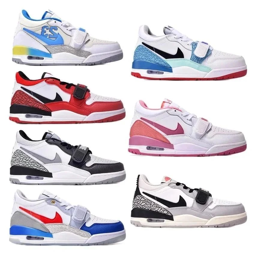 Nike Air Trainer 1 Low 'ES' White Blue Yellow Cracked Pattern