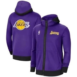Nike Los Angeles Lakers Purple Full-Zip Hoodie with Team Logo