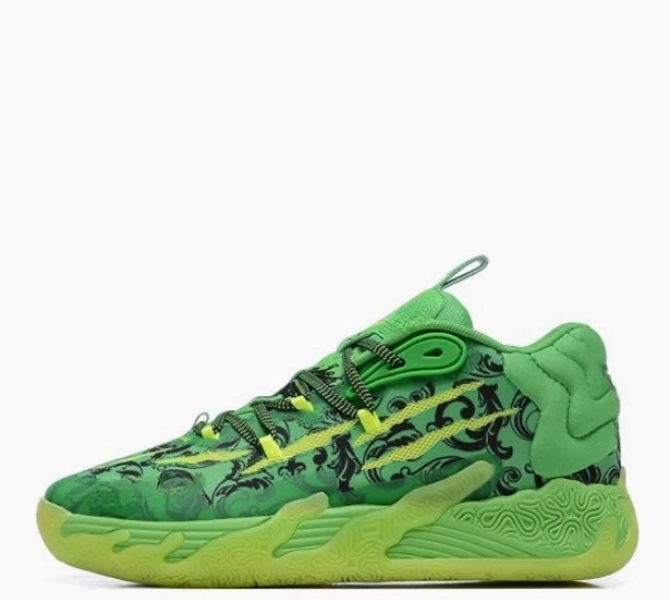 Nike Zoom Freak 3 Green Black Floral Pattern Basketball Shoe