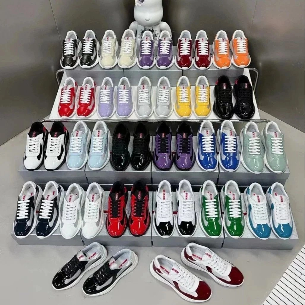 Prada Re-Nylon Low-Top Sneakers with Logo Detail