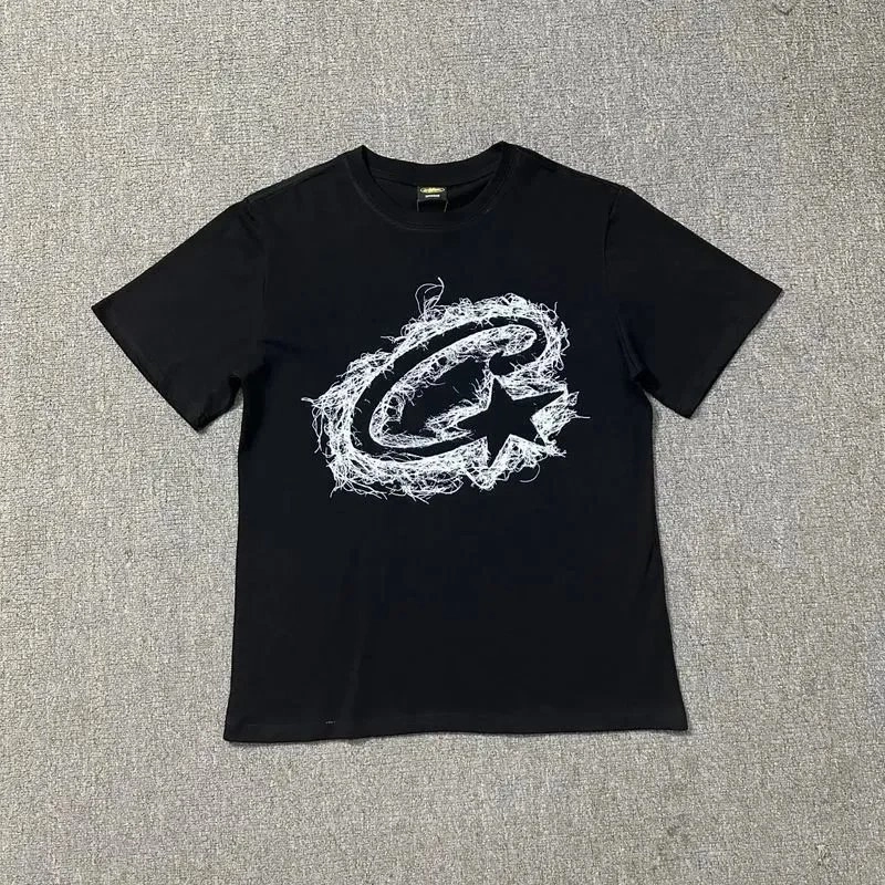 Cleveland Cavaliers Black T-Shirt with Distressed Logo Print