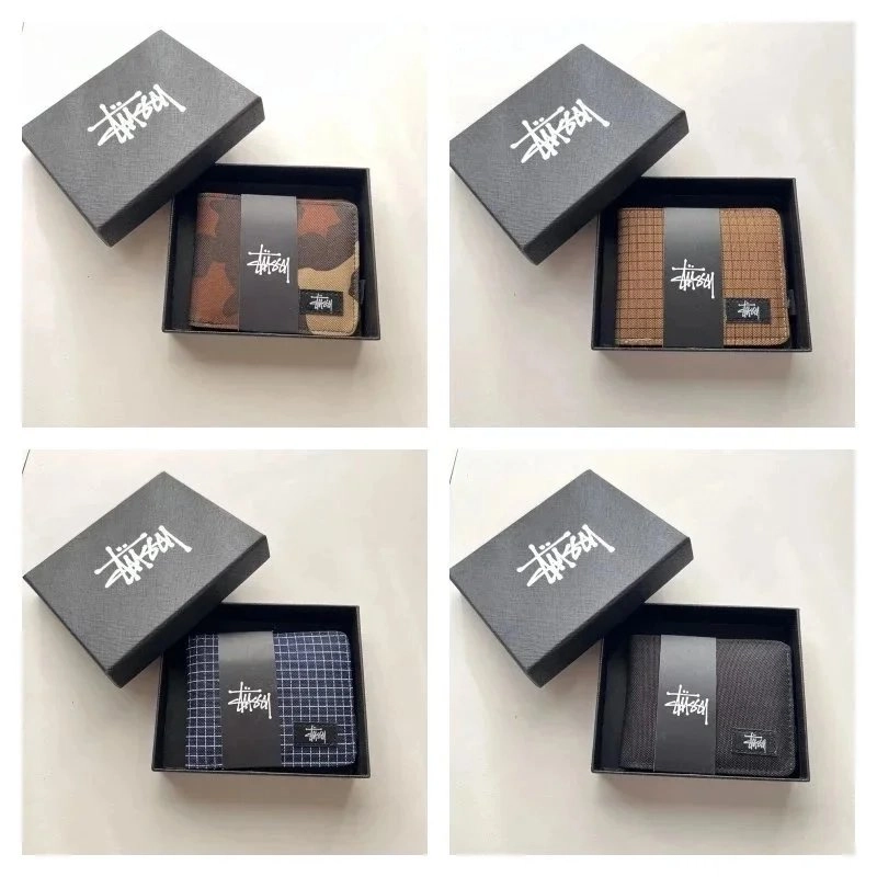 Stussy Classic Wallet Collection - Camo, Grid, Woven & Textured Designs
