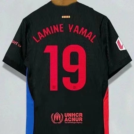 FC Barcelona Lamine Yamal 19 Black Away Jersey 2024-25