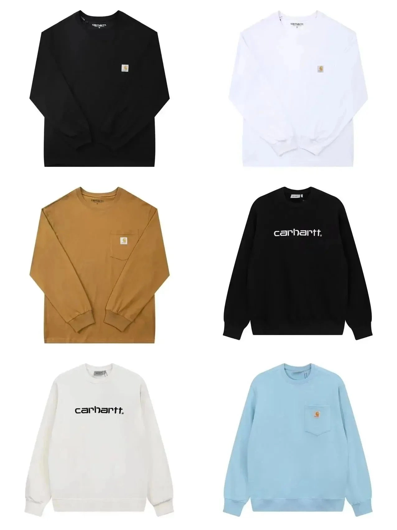 Carhartt WIP Long Sleeve Pocket T-Shirt - Black