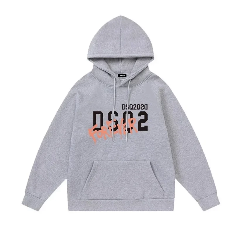 DSQUARED2 D502 Forever Graphic Hoodie - Grey Heather