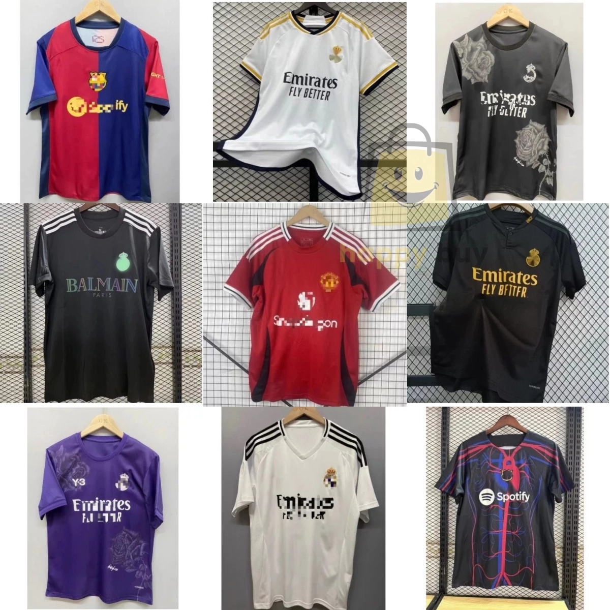 Real Madrid x Spotify Pixel Art Jersey - Black with Red Blue Veins