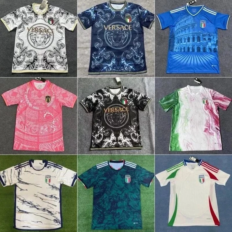 Versace Medusa Baroque Print Soccer Jersey - White Black