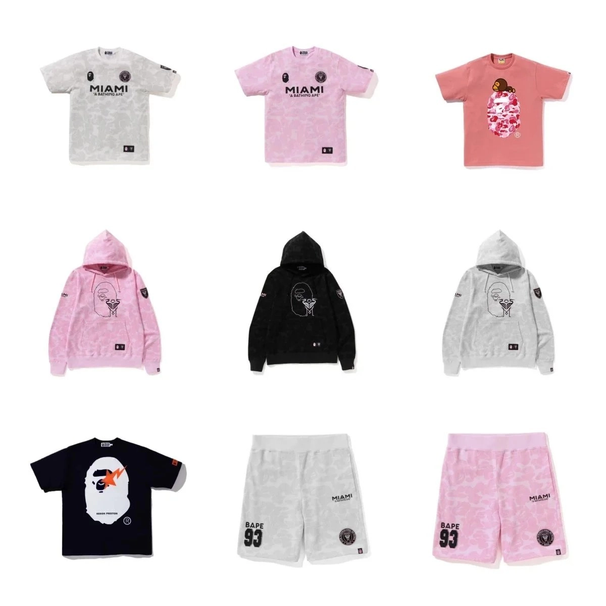 BAPE x Inter Miami CF Camo Jersey - Pink