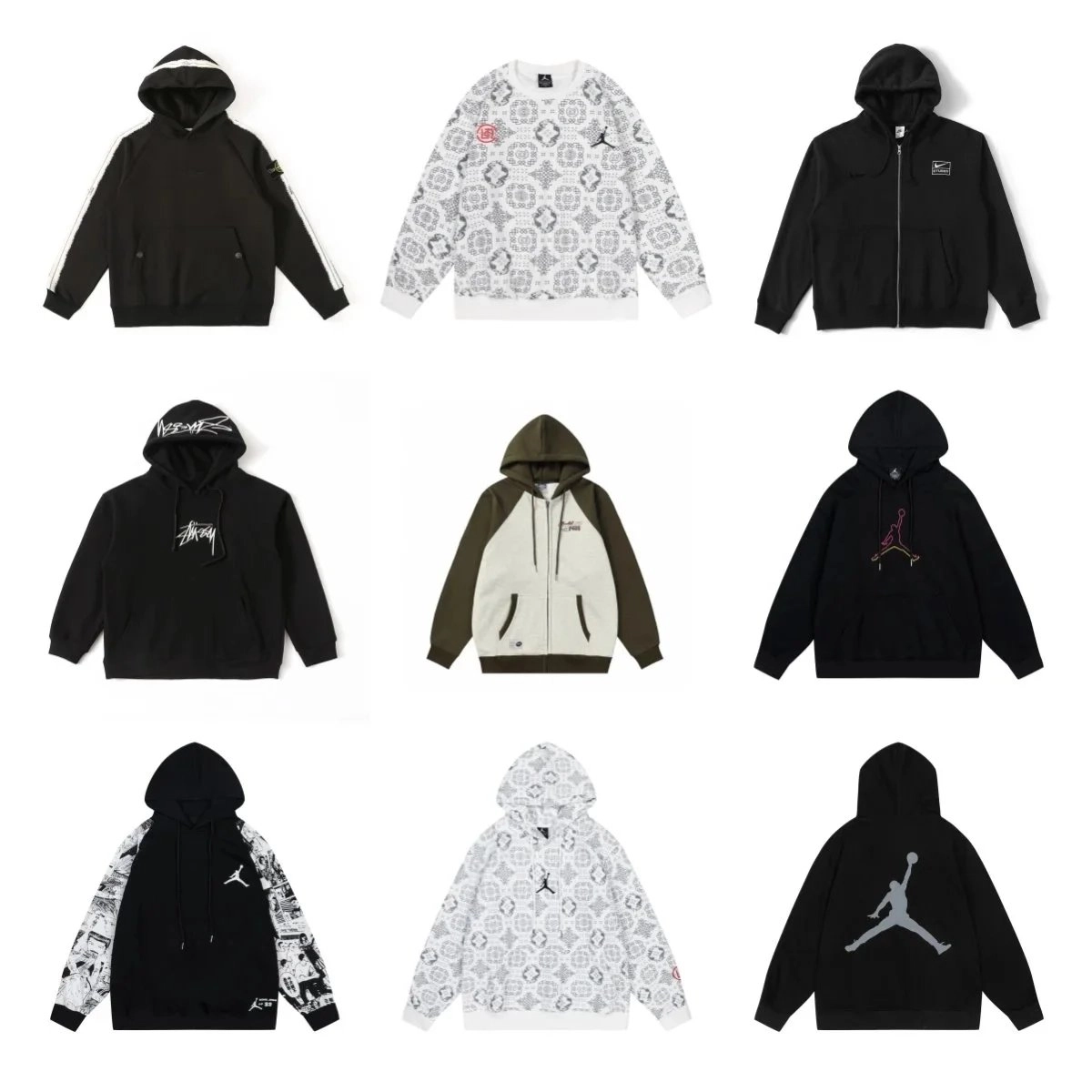 Jordan Jumpman Hoodie Black with Gray Silhouette Logo