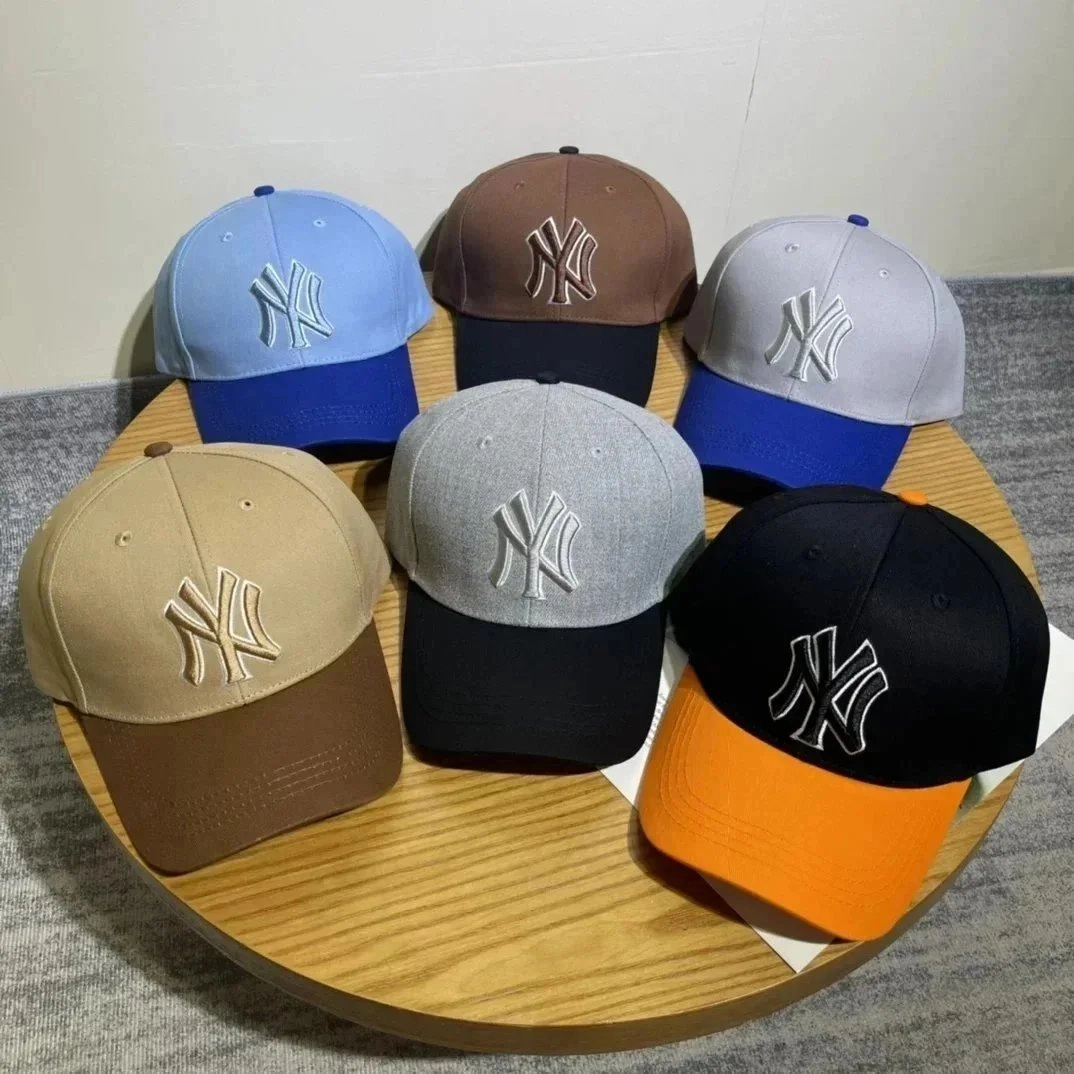 NY Yankees Embroidered Baseball Cap - Multi-Color Two-Tone Design