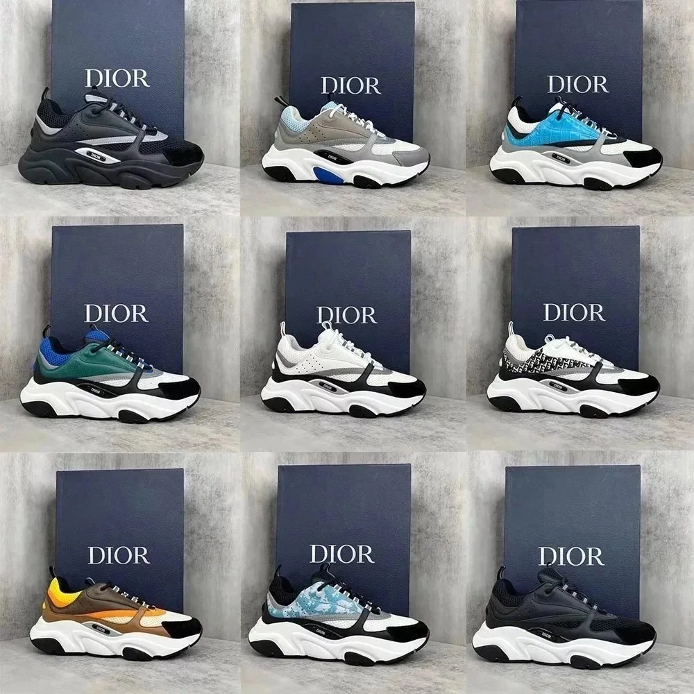 Dior B23 Low-Top Sneaker Black Mesh Chunky Sole
