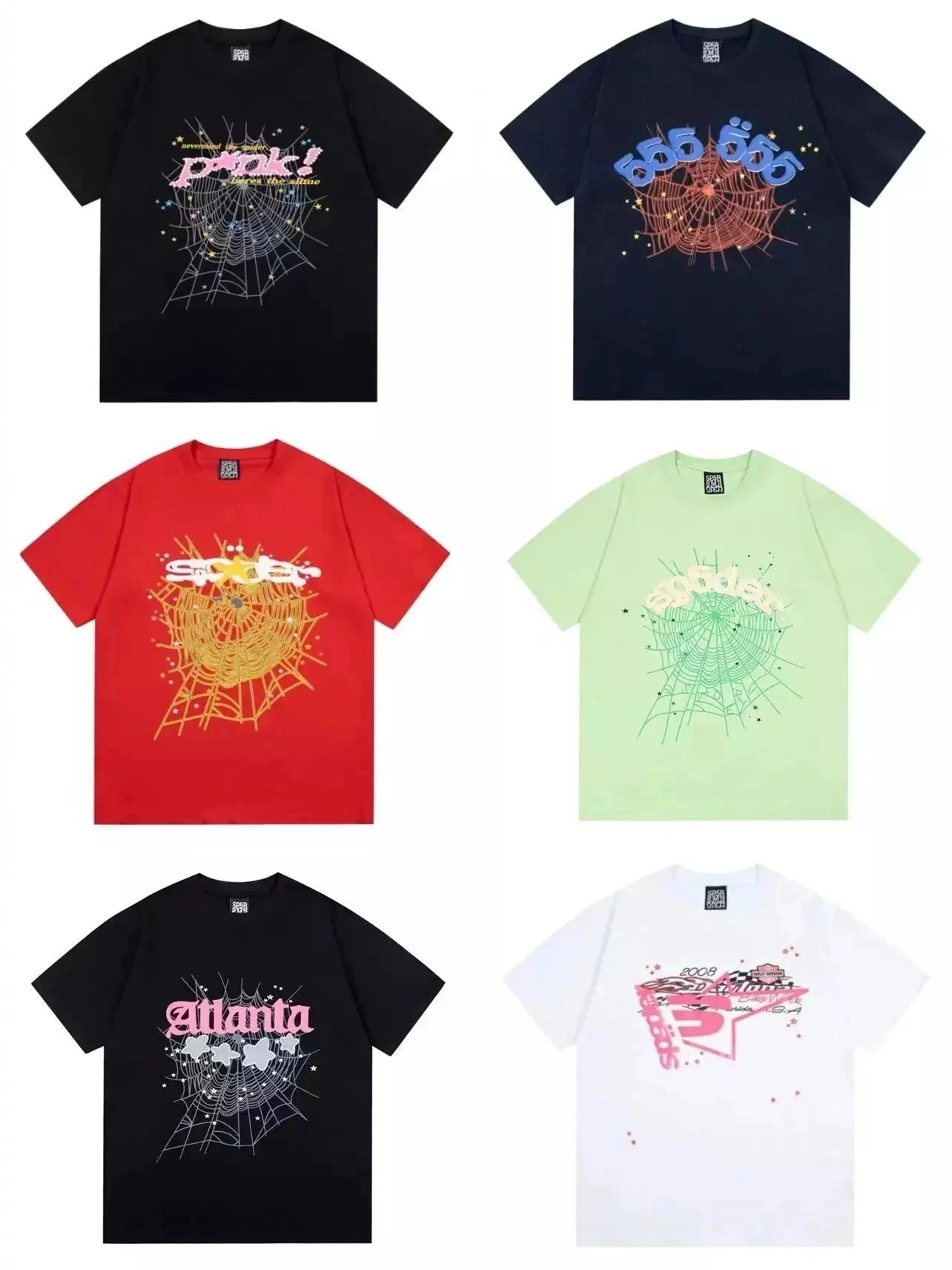 Spider Web Graphic T-Shirt - Black Pink 'P!NK!' Edition
