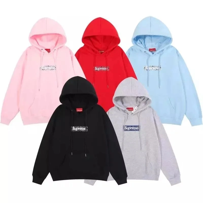 Supreme Box Logo Hooded Sweatshirt in Pastel Pink