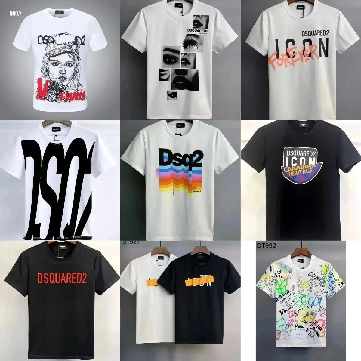 DSQUARED2 Icon Forever Graphic Print White T-Shirt