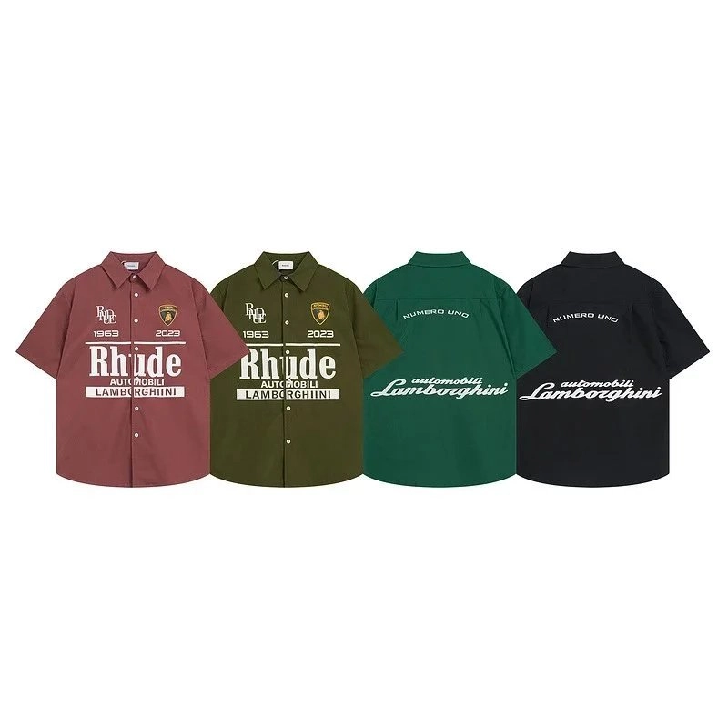 Rhude Lamborghini Collaboration Short Sleeve Shirt