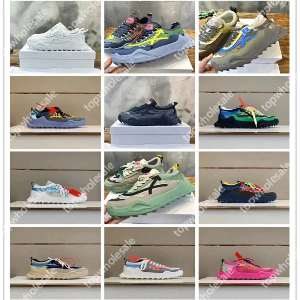 Off-White Diagonal Arrow Low-Top Sneaker - Multi-Color Chunky Sole