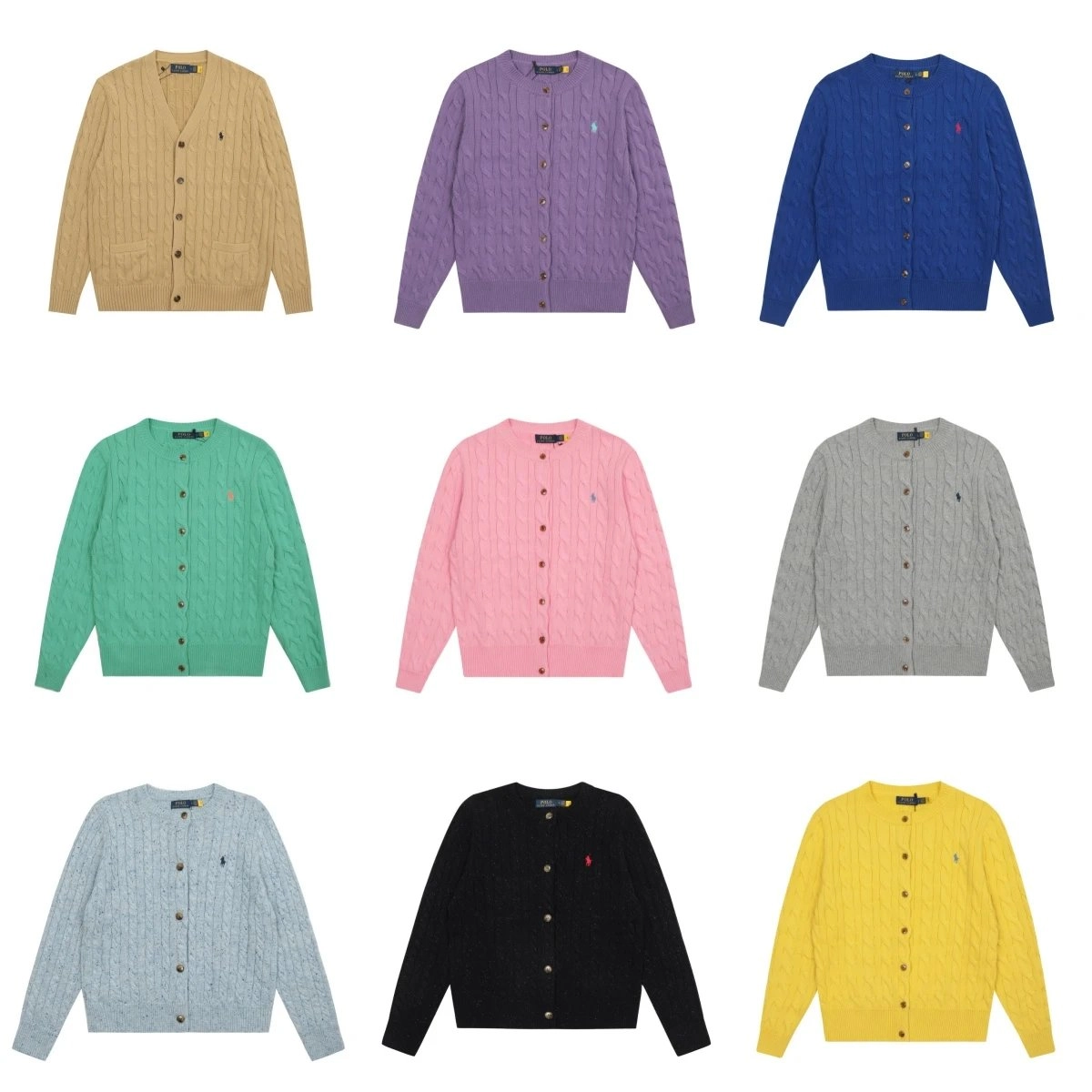 Polo Ralph Lauren Cable Knit Cardigan Sweater - Classic Fit