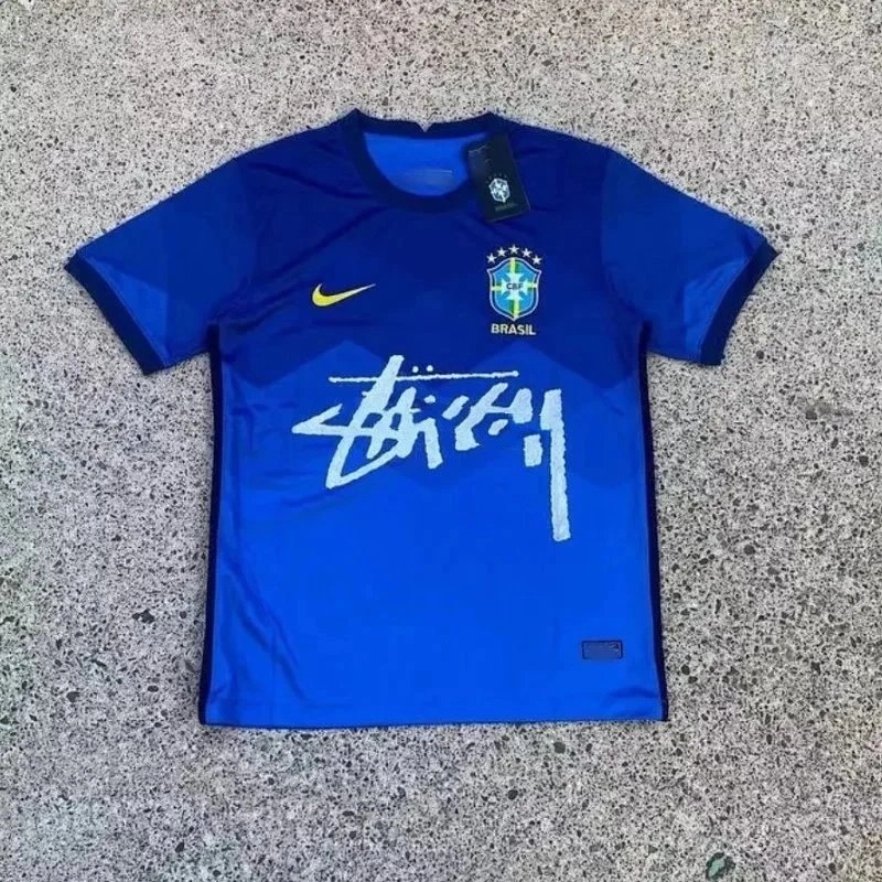 Nike Brazil National Team Jersey Royal Blue Graffiti Edition