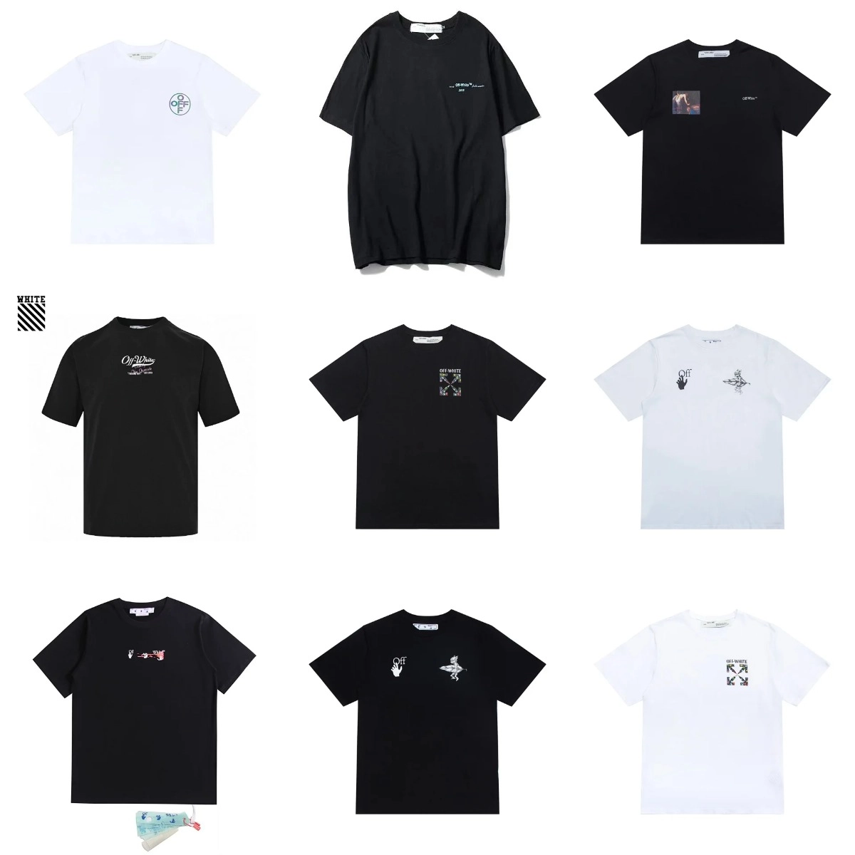 Off-White Diagonal Arrow Logo T-Shirt Black