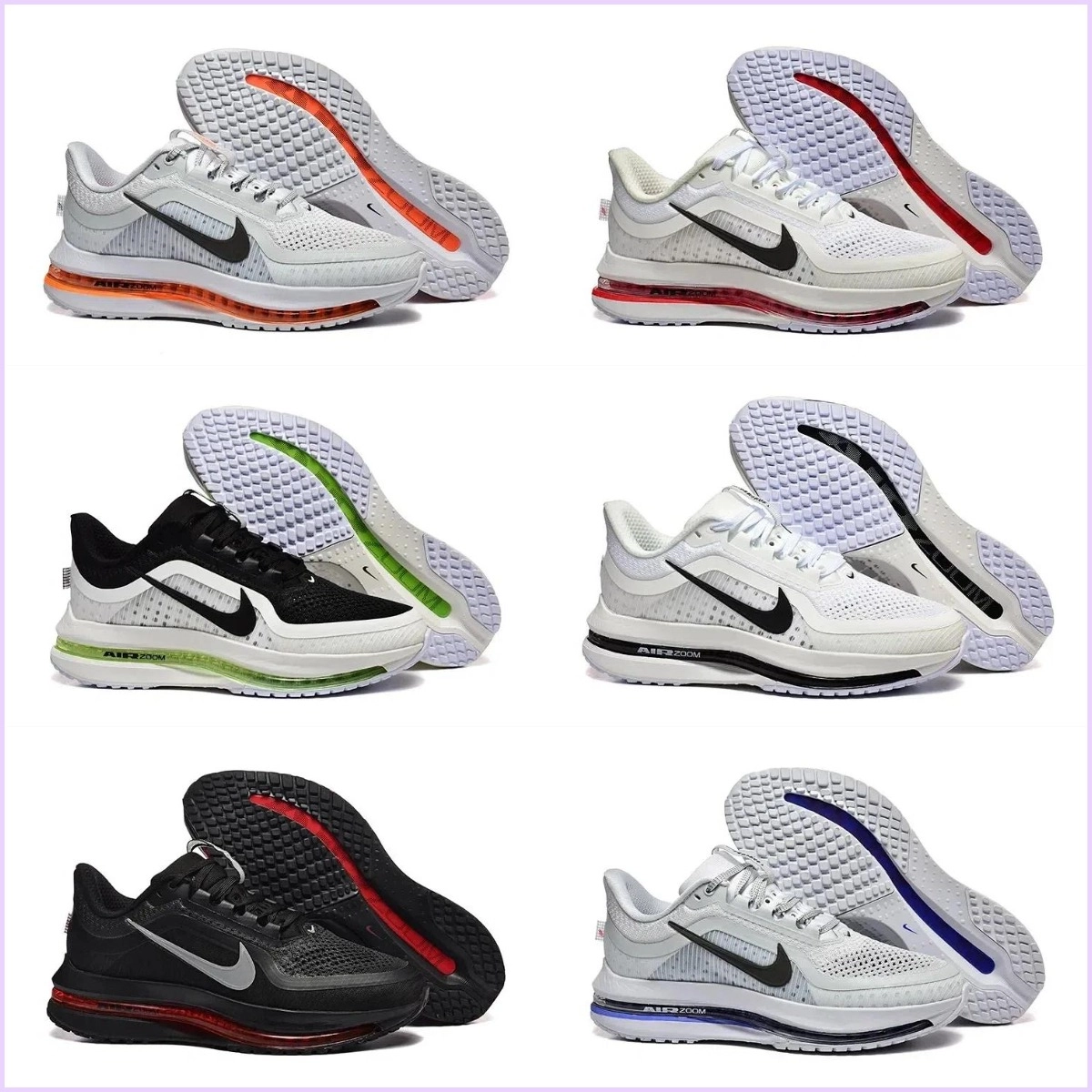Nike Air Zoom Winflo 9 Running Shoes - White/Black/Red