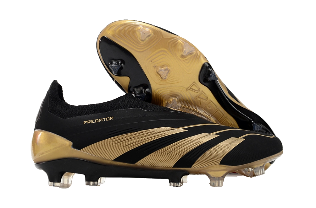 Adidas Predator Football Cleats Black Gold Metallic