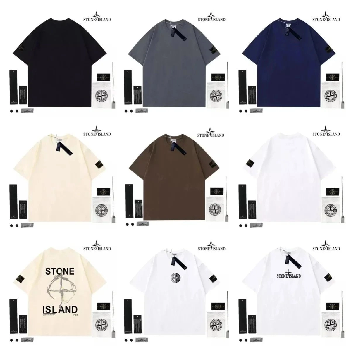 Stone Island Oversized T-Shirt with Compass Logo Patch
