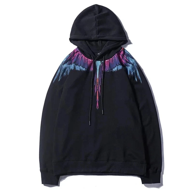 Marcelo Burlon County of Milan Wing Print Black Hoodie