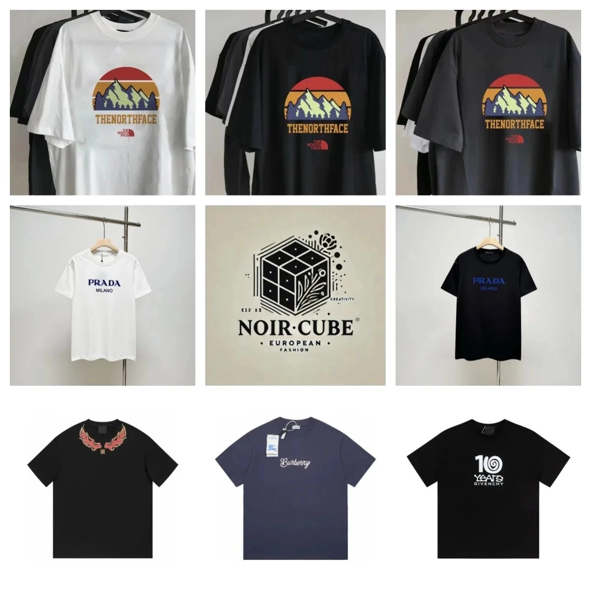 The North Face Retro Mountain Sunset Graphic T-Shirt White