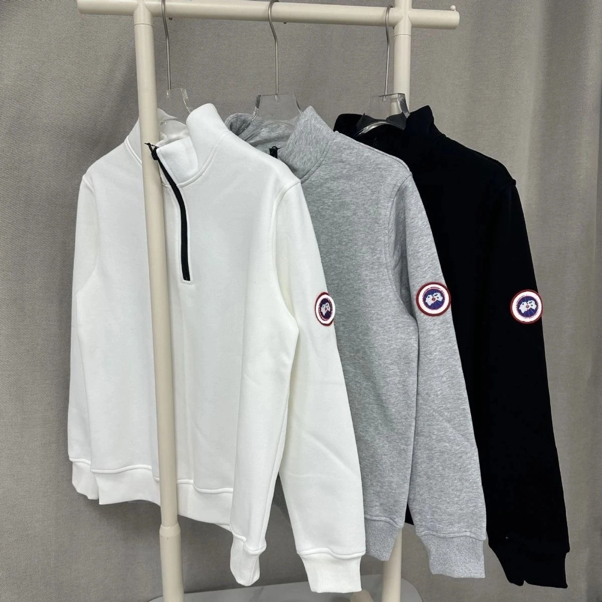 Canada Goose Arctic Program Half-Zip Sweatshirt White
