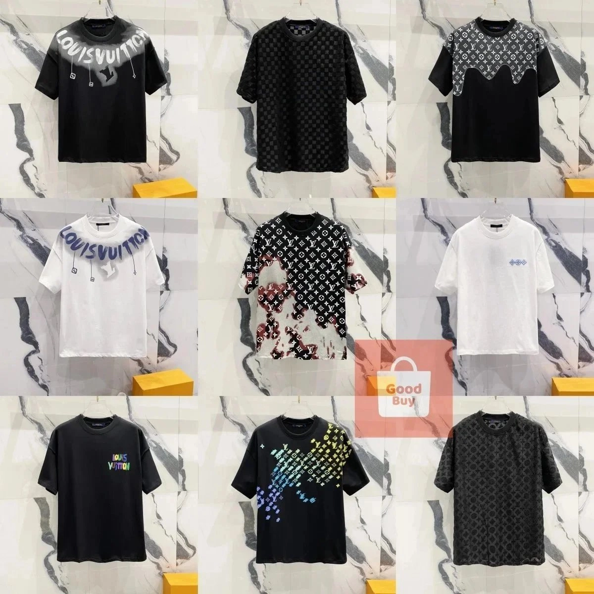 Louis Vuitton Monogram Gradient Print T-Shirt Black